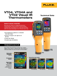 Thumbnail of document Data Sheet - VT04/VT04A Visual IR Thermometers
